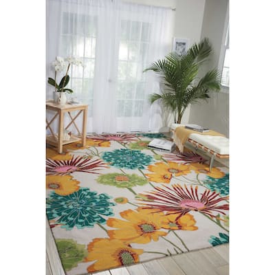 Nourison Fantasy Abstract Floral Area Rug