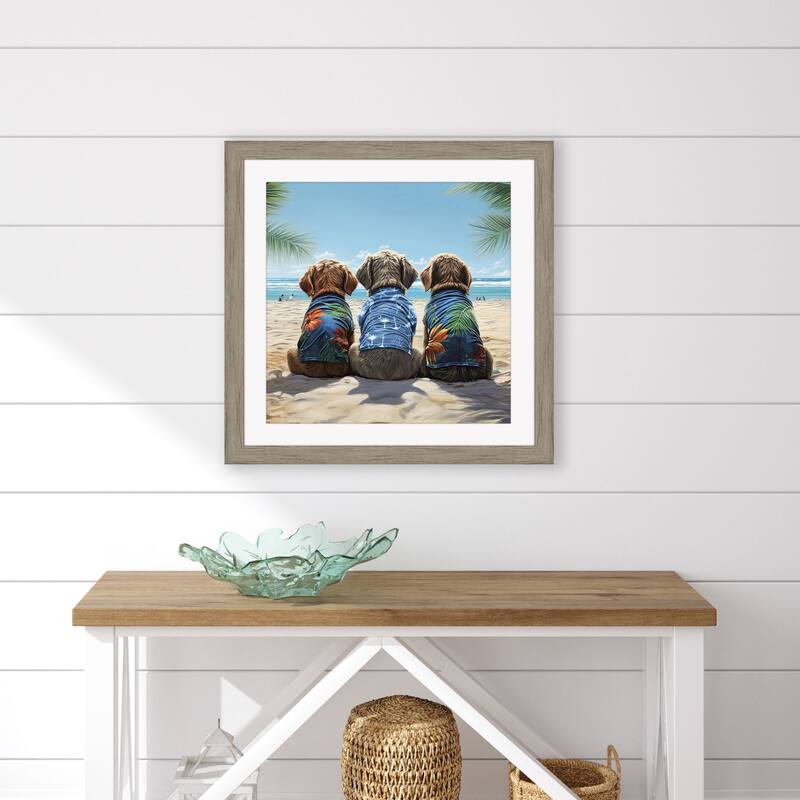 Paragon Nuthin Butt the Beach Framed Art - Plastic