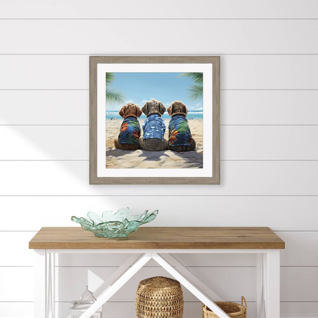 Paragon Nuthin Butt the Beach Framed Art