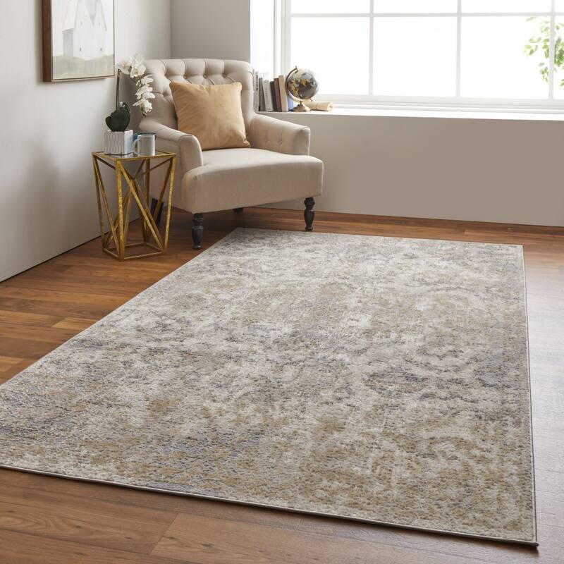 Chic Floral Accents Area Rug - 4' x 6'