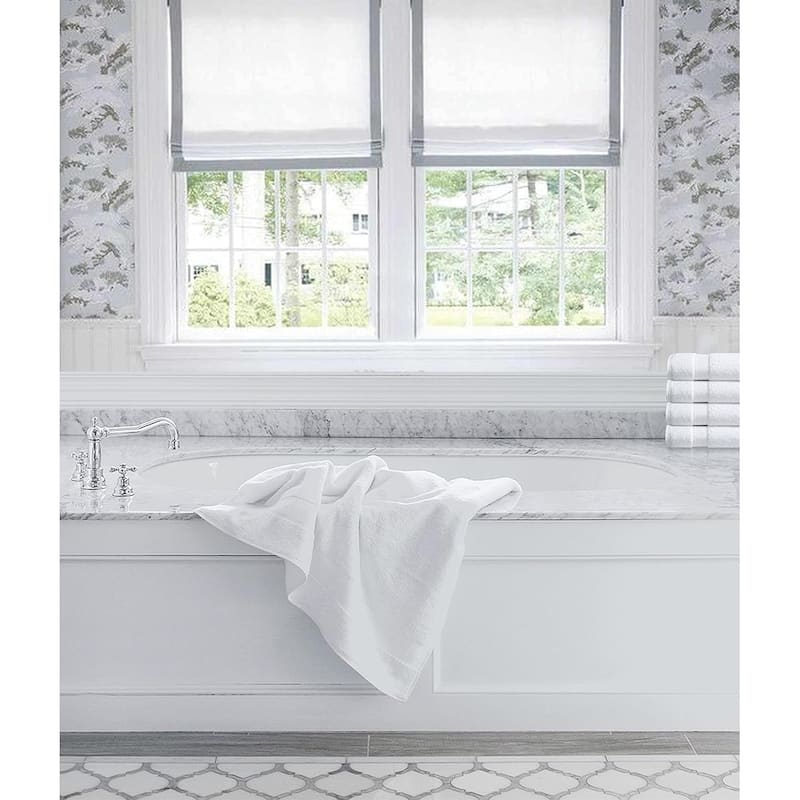 Delara Organic Cotton Luxuriously Plush Bath Sheet Pack of 4 |GOTS & OEKO-TEX Certified |650 GSM Long Staple | Quick Dry & Soft