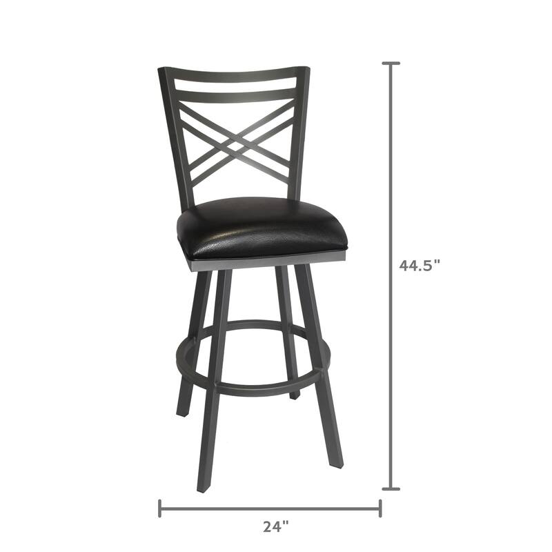 Tempo Furniture Rebecca Swivel 26" Counterstool/30" Barstool by Furnish Theory