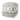 Mercana "Eshana" Cream Patterned Wool & Denim Square Pouf