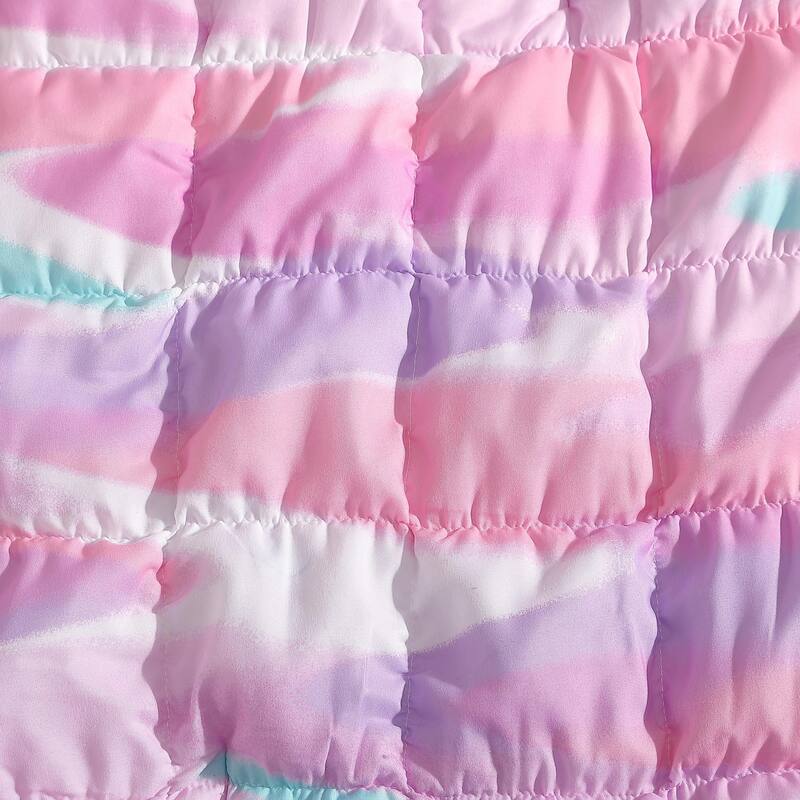 ALEX + BELLA Staci Swirl Pink Soft Embellished Microfiber Comforter Set