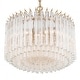 preview thumbnail 5 of 3, Lofton 5 Light Aged Brass Chandelier