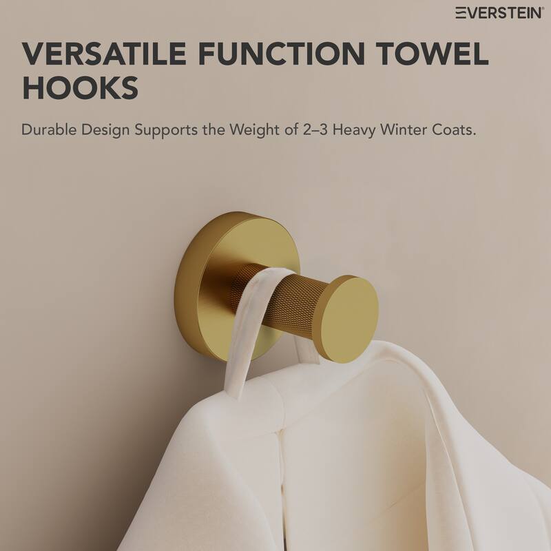 4-Piece Stainless Steel Bathroom Hardware Set, Wall Mounted Bath Towel Bar Set Towel Racks Bathroom Accessories