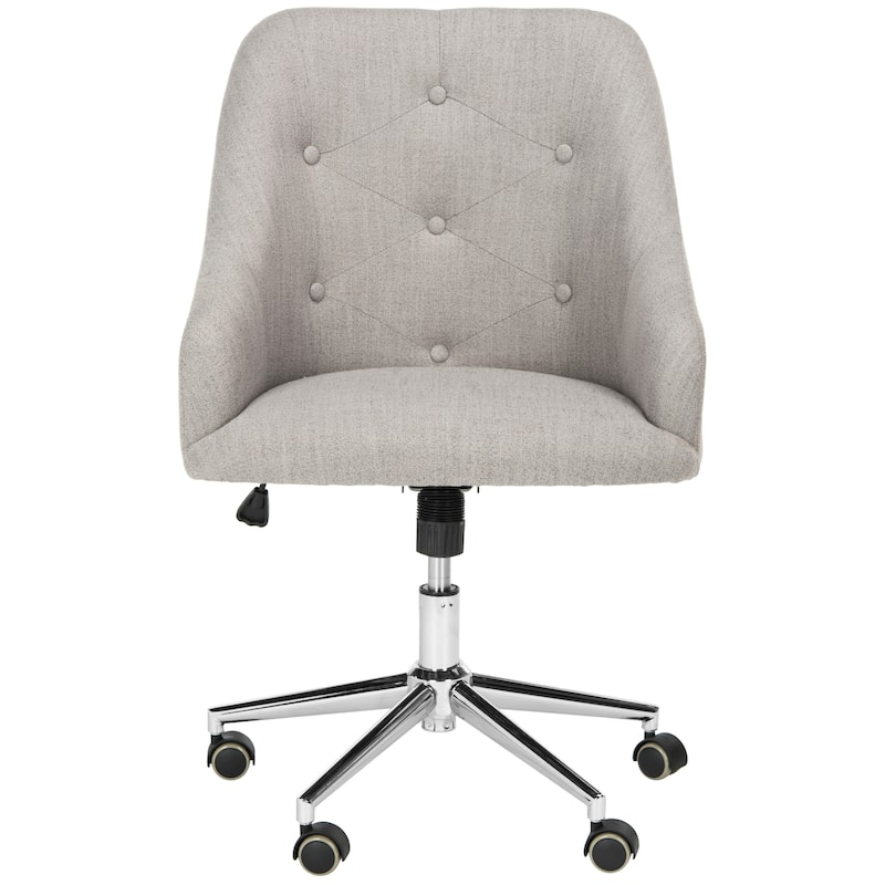 SAFAVIEH Miriyam Tufted Swivel Office Chair - Grey