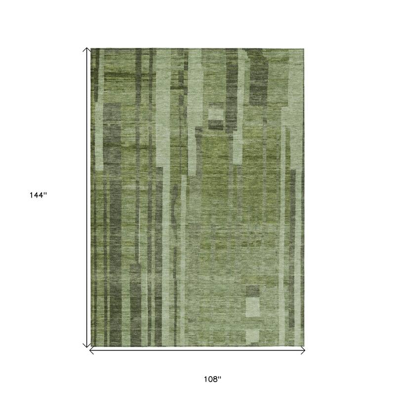 HomeRoots Striped Transitional Rectangle Outdoor Rug
