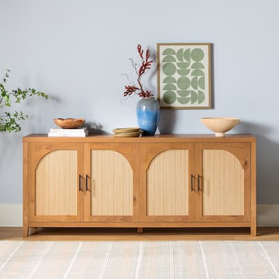 Middlebrook Modern 70-inch Reeded Sideboard with Arched Doors