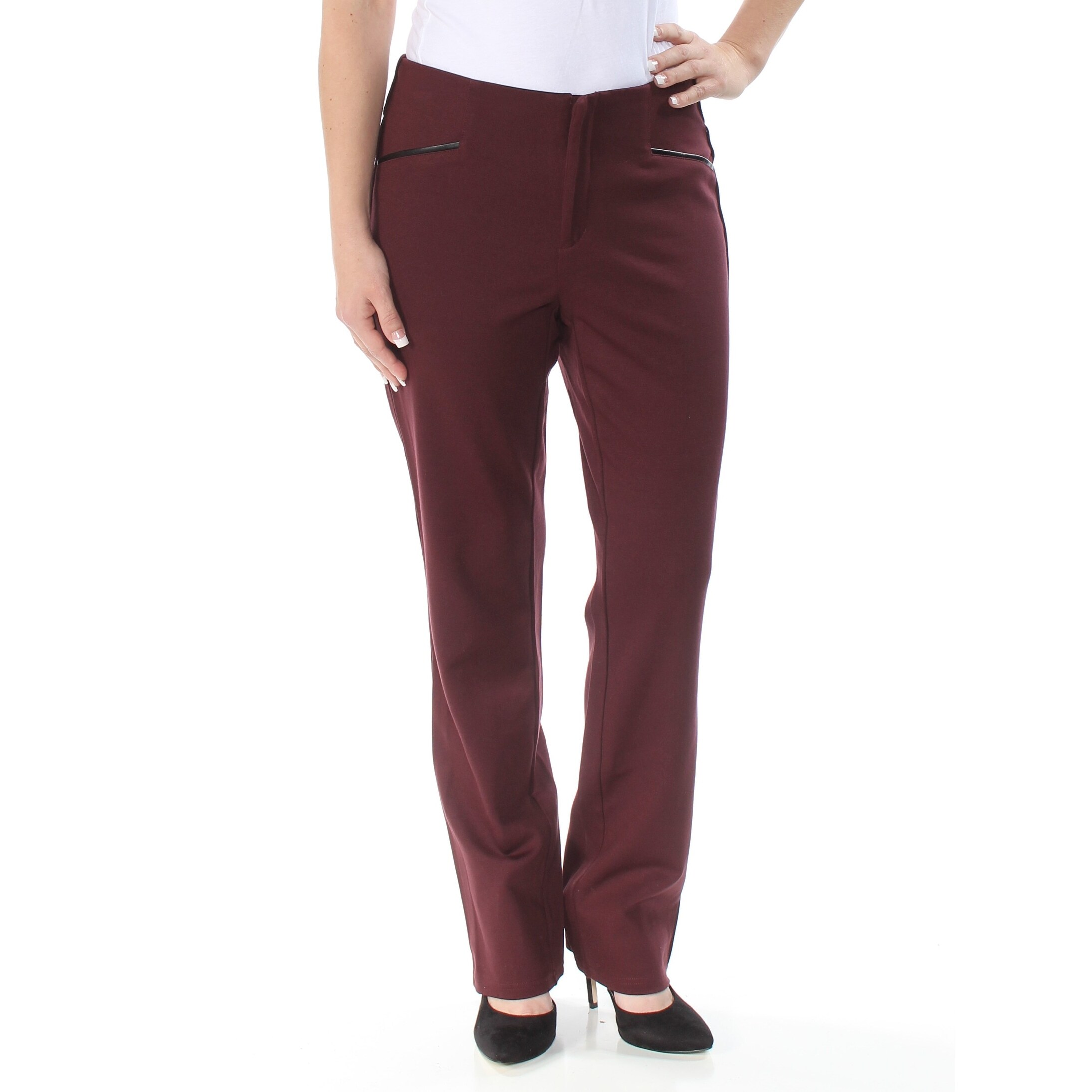 burgundy work pants