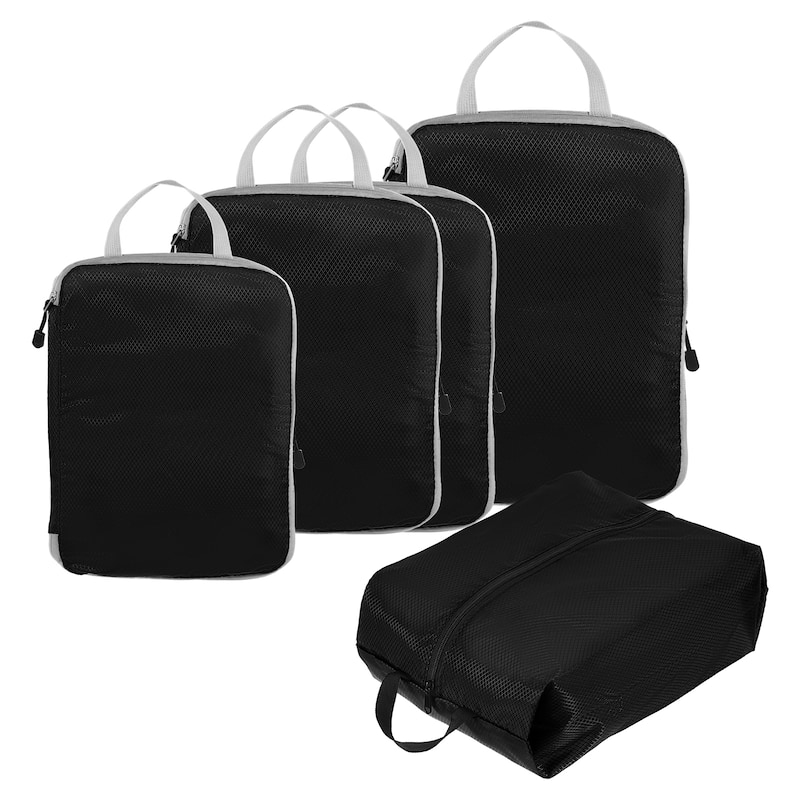 5Set Compression Packing Cube for Travel Waterproof Luggage Organizer