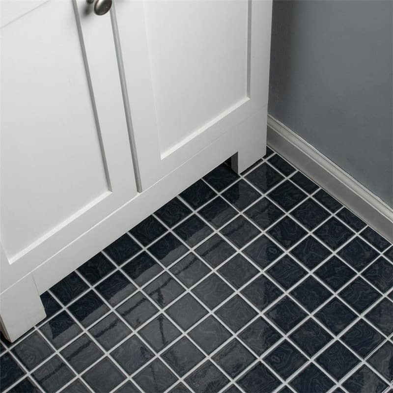 Merola Tile Resort Storm Black 12" x 12" Porcelain Floor and Wall Tile