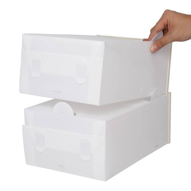 Clear Plastic Stackable Shoe Storage Boxes