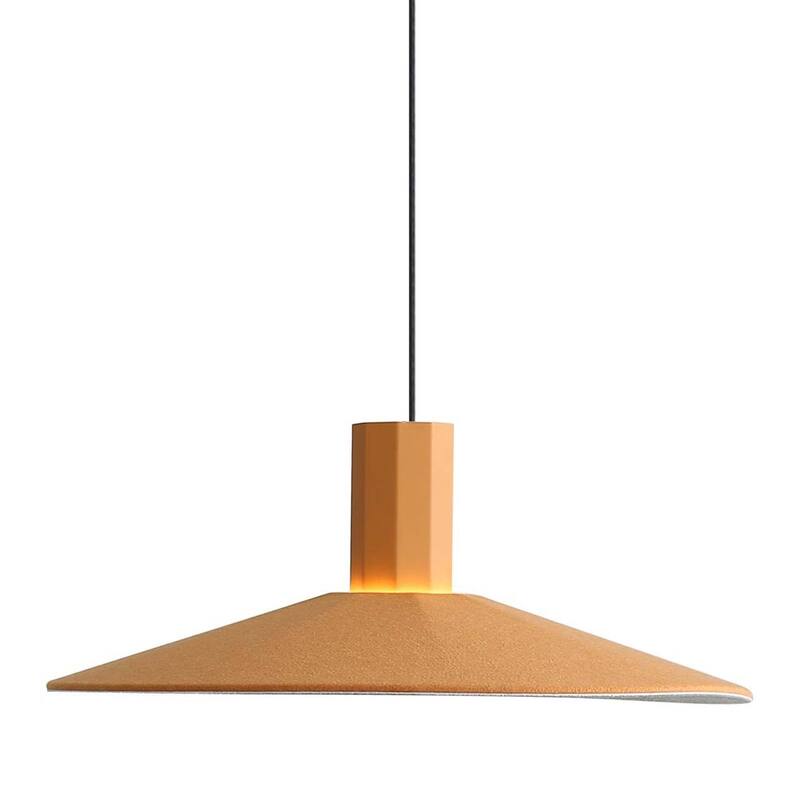 Golden Lighting 3133-P20 Faroe 20" Wide Pendant - Earth Yellow / Grey