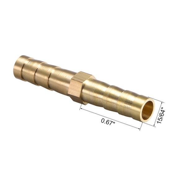 sky-w Hose Brass Fittings 5, 3/8 Hose ID Lock-On Hose Barb Splicer/Mender sky-w Hose Brass Fittings 5, 3/8 Hose ID Lock-On Hose Barb Splicer/Mender