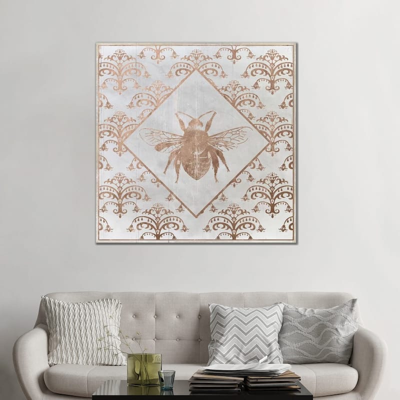 iCanvas "Bee Distressed I" by Daniela Santiago Canvas Print