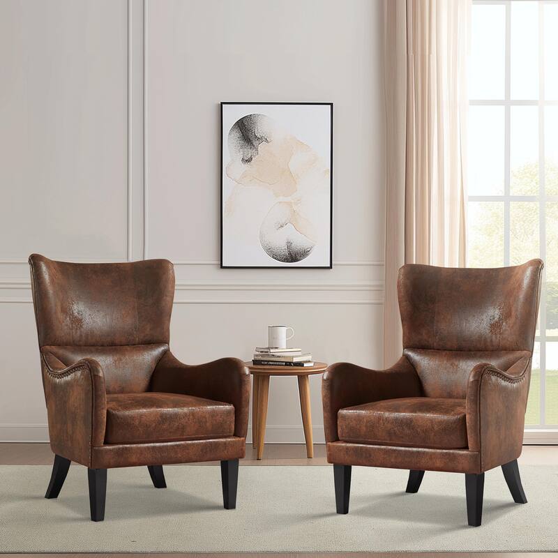 ​Retro Lounge Furniture - Distressed Leather Loo