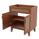 preview thumbnail 19 of 45, Javer Bohemian Rattan Freestanding 2-Shelf Bath Vanity Cabinet Base Only (Sink Basin not Included)