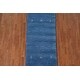 preview thumbnail 4 of 18, Blue Tribal Gabbeh Oriental Area Rug Handmade Wool Carpet - 2'8" x 6'4"