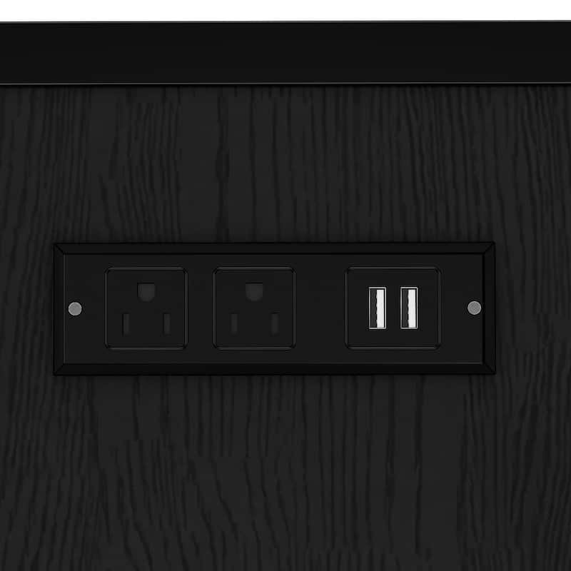 Roomfitters L-Shaped Twin over Queen/Full Metal Triple Bunk Bed with Twin Loft, Slide & USB Ports, Space-Saving Noise-Free Frame