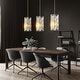 preview thumbnail 19 of 22, 3-Piece Modern Adjustable Pendant Light with Crystal Prism Design