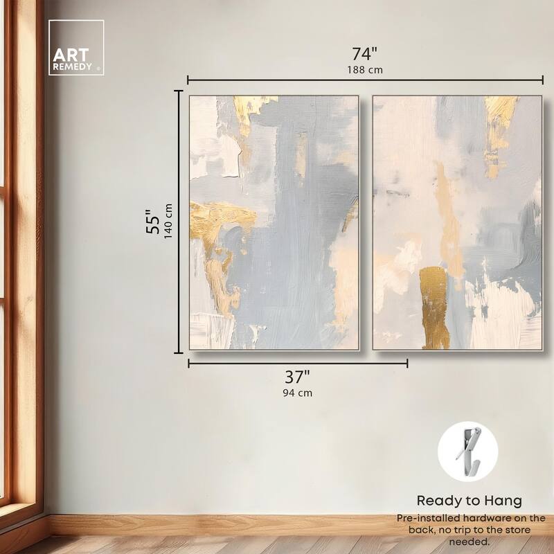 Gilded Driftwood II Canvas Set of 2 by Art Remedy