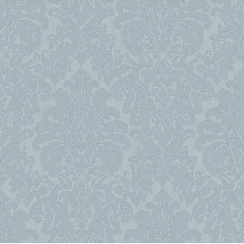 Sirpi Betina Light Blue Damask Wallpaper - 20.9 x 396 x 0.025