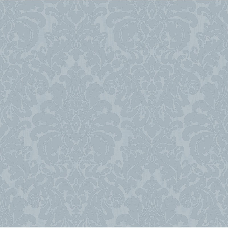 Sirpi Betina Light Blue Damask Wallpaper - 20.9 x 396 x 0.025