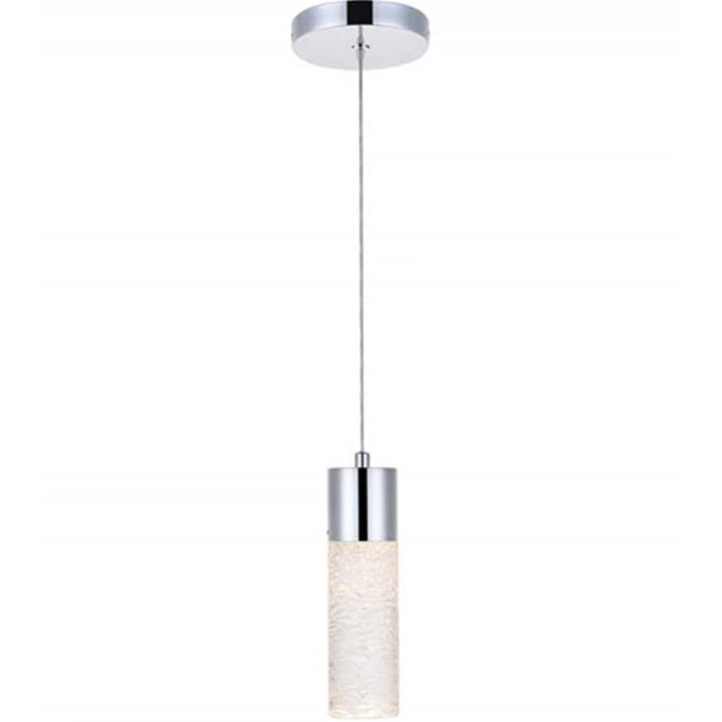 Chrome Pendant Light - 1 Light Modern Hanging Lamp for Kitchen, Dining, Bar - 69