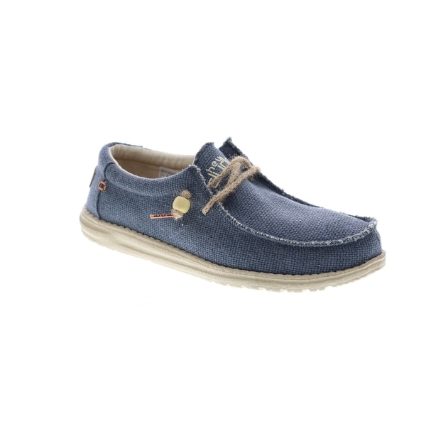 mens hey dude wally canvas casual shoe