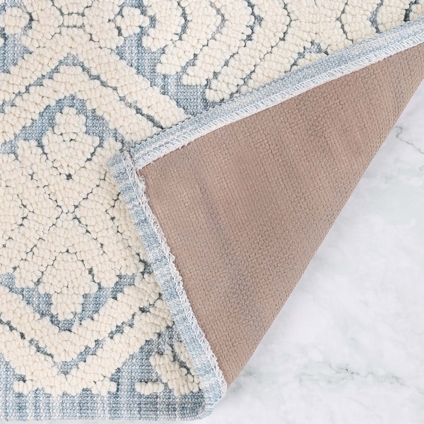 Superior Ceton Geometric Washable Bath Rug, Set of 2 - On