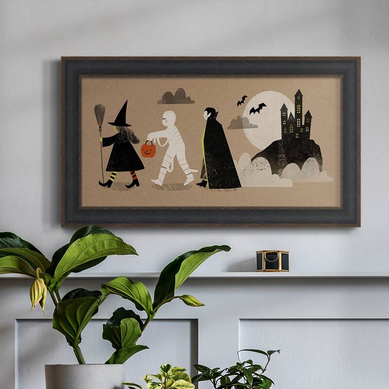 Graphic Halloween Collection D Premium Framed Canvas- Ready to Hang