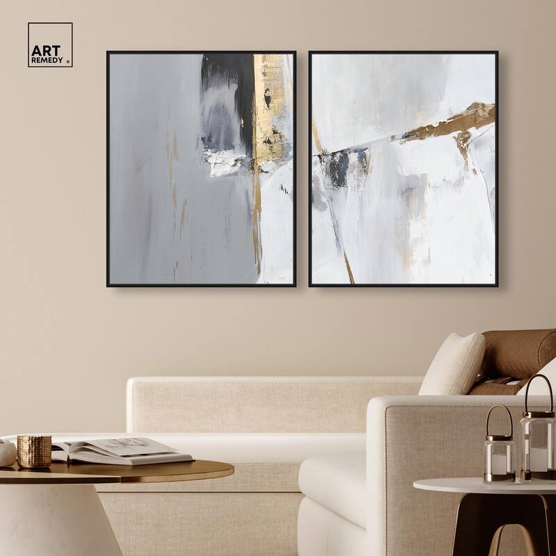 Cracks of Creation I Canvas Set of 2 by Art Remedy