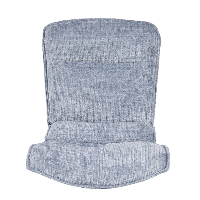 Modern Upholstered Swivel Dining Chairs Accent Side Chairs with Metal Legs