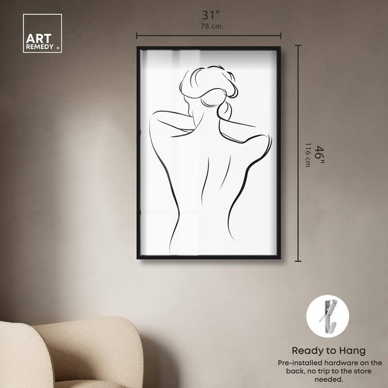 Woman in Contour II Shadowbox by Art Remedy