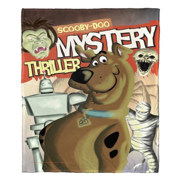 slide 2 of 5, Warner Brothers Scooby-Doo Mystery Thriller Comic Silk Touch Throw Blanket
