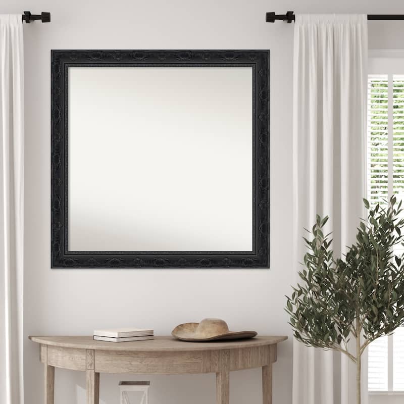 Filigree Non-Beveled Framed Wall Mirror