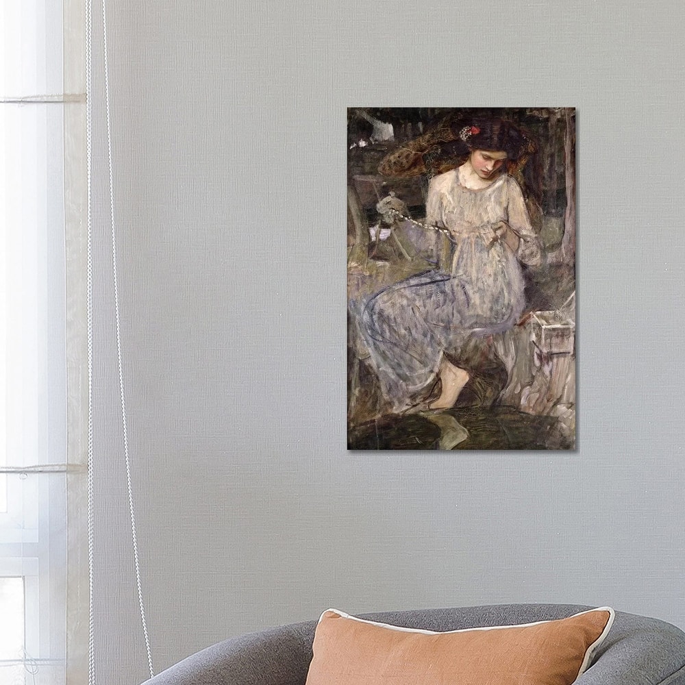 iCanvas "The Necklace, c.1909 " by John William Waterhouse Canvas Print