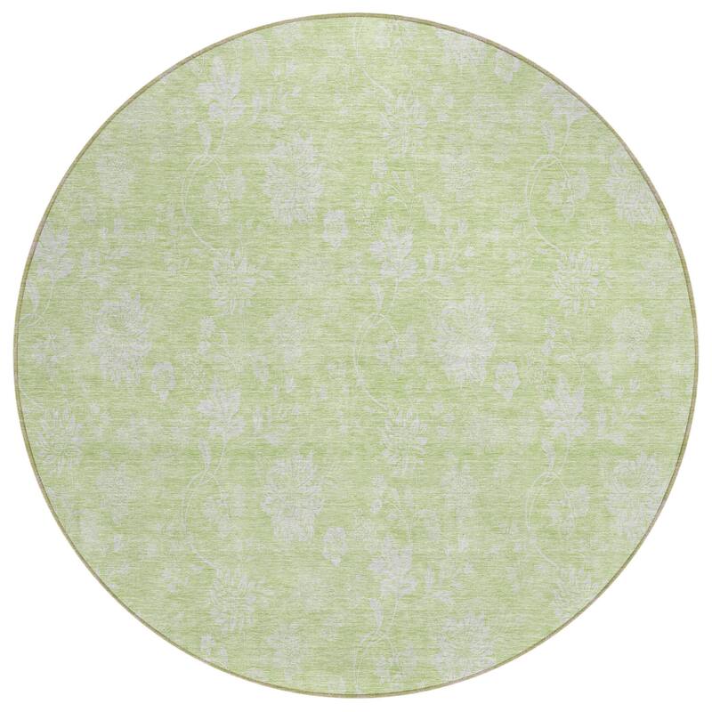 HomeRoots Floral Transitional Rectangle Outdoor Rug