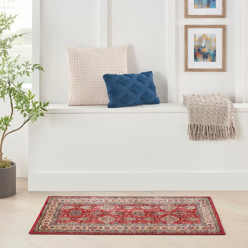 Nourison Fulton Indoor only Persian Area Rug - 1' 10" x 5' - Red - Runner