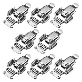 Buy LANMOK 12 Sets Spring Loaded Toggle Latches Stainless Steel Catch Clamp Clips Furniture Hardware Toggle Switch Hasp Clamps For Case Toolbox Drawer Chest Trunk Cabinet Closet Lockers