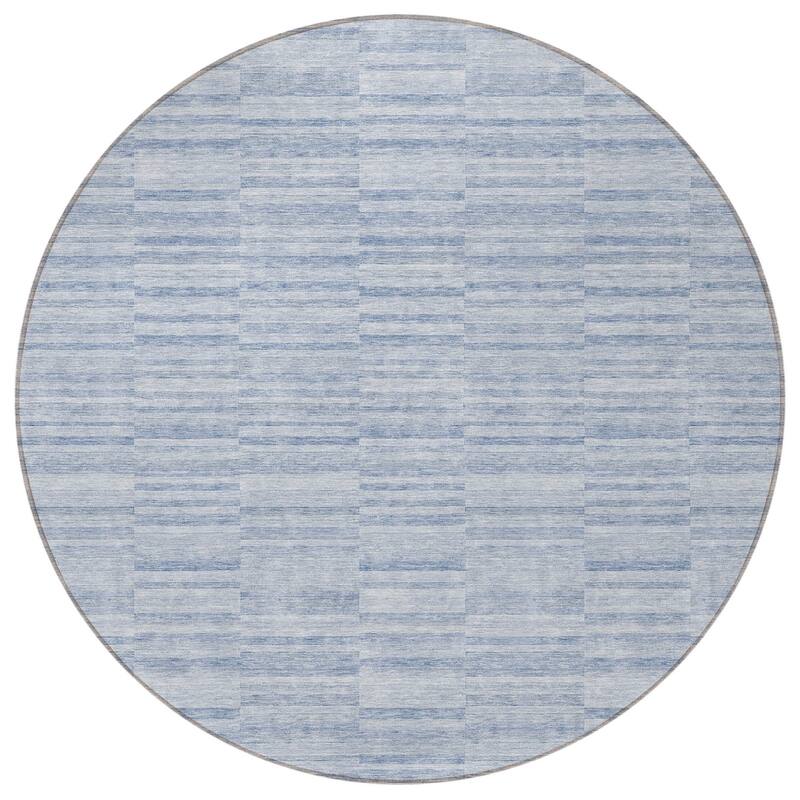 HomeRoots Striped Transitional Rectangle Outdoor Rug