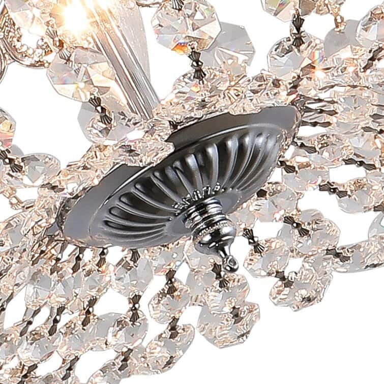 Maxax 4 - Light 15'' Chandelier Style Bowl Flush Mount
