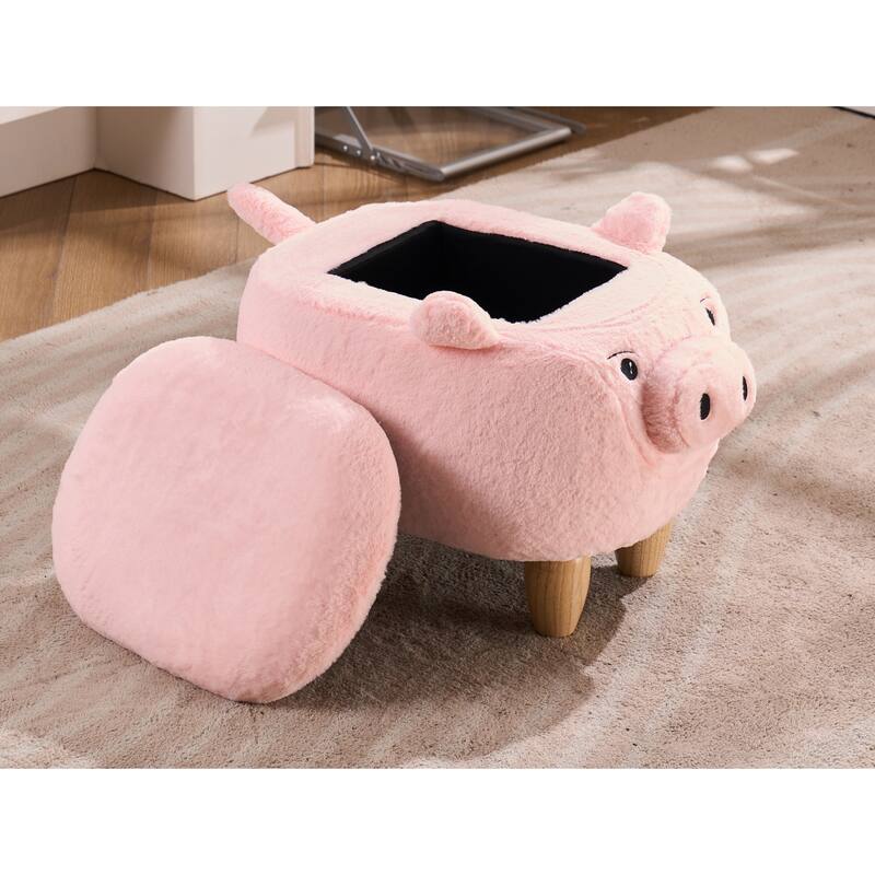 Home 2 Office Animal Kids Pig Storage Ottoman