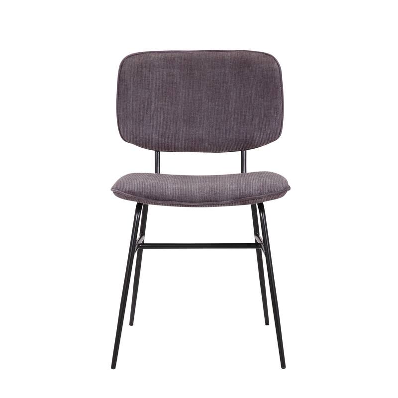 Porthos Home Efia Set of 2 Dining Chairs, Steel Frames, Armless