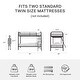 preview thumbnail 20 of 18, Avenue Greene Edison Twin over Twin Metal Bunk Bed