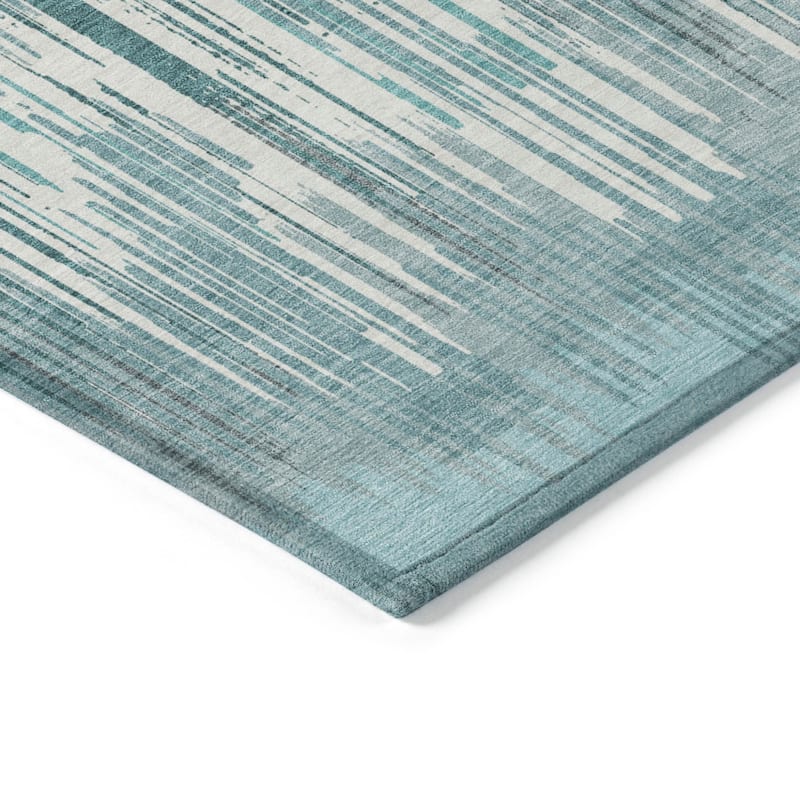 HomeRoots Striped Transitional Rectangle Outdoor Rug
