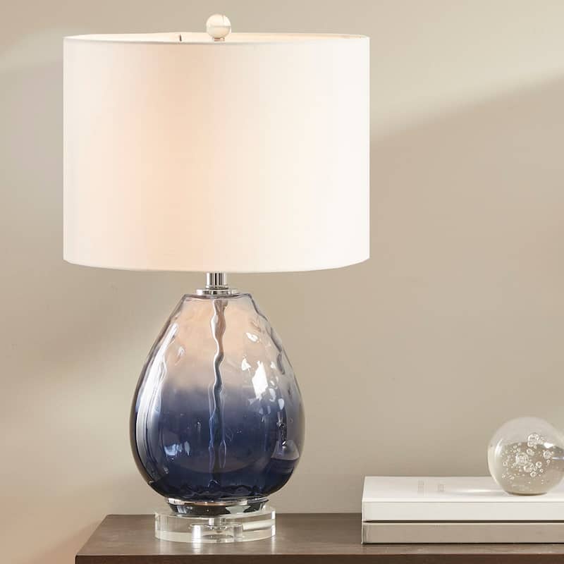 Elegant Glass Table Lamp for Living Room, Bedroom, and Dining Room Decor