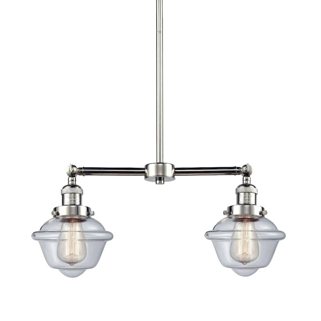 Innovations Lighting Small Oxford 2 Light 24" Wide Linear Chandelier