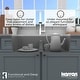 preview thumbnail 49 of 69, Karran 32" Undermount Double Equal Bowl Quartz Kitchen Sink Kit - 32" x 19.5" x 9"